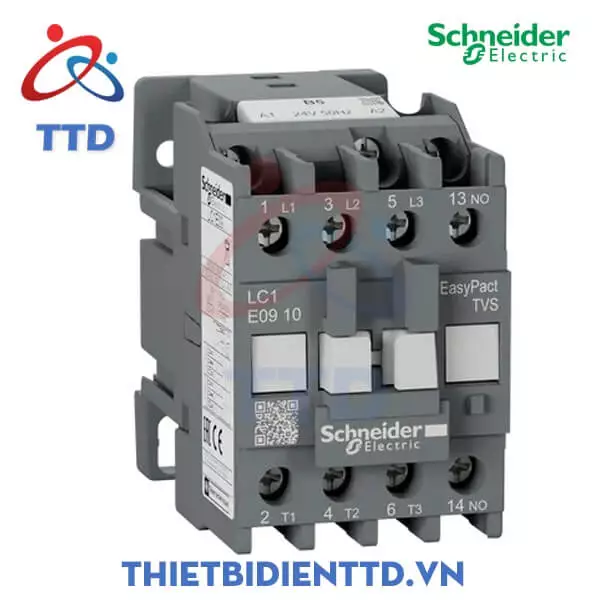 LC1E0910U5 - Khởi động từ (Contactor) 240VAC 50/60Hz, 9A, 3P Schneider Tesys LC1E0910U5 thiet bi dien ttd