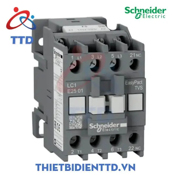 LC1E2501N5 - Khởi động từ (Contactor) 415VAC 50/60Hz, 250A, 3P Schneider Tesys LC1E2501N5 thiet bi dien ttd