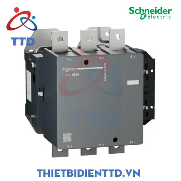 LC1E500M7 - Khởi động từ (Contactor) 220VAC 50/60Hz, 500A, 3P Schneider Tesys LC1E500M7 thiet bi dien ttd