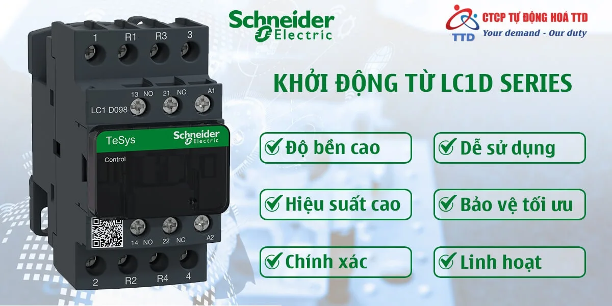 LC1D18ML - Khởi động từ (Contactor) 220VDC, 18A, 3P Schneider-LC1D-Series-thiet-bi-dien-ttd-LC1D18ML