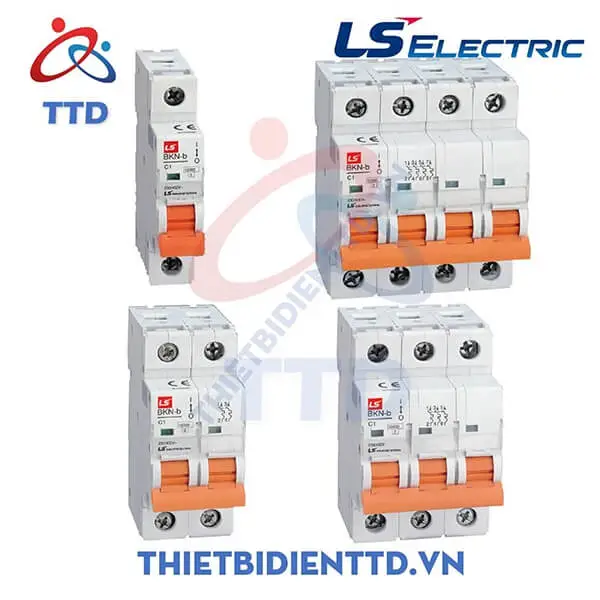 BKN-b 2P 10A - Aptomat cài MCB LS Electric BKN-b 2P, 10A, 10kA thiet bi dien ttd