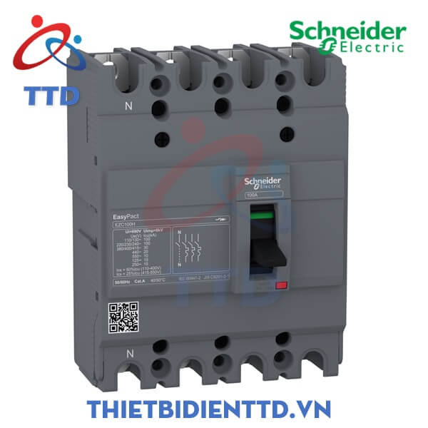 Schneider MCCB Aptomat Khối EZC100